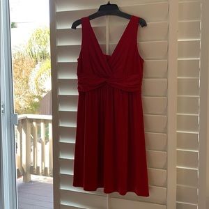 Women’s red dress